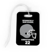 Football Bag/Luggage Tag - Personalized Team Helmet