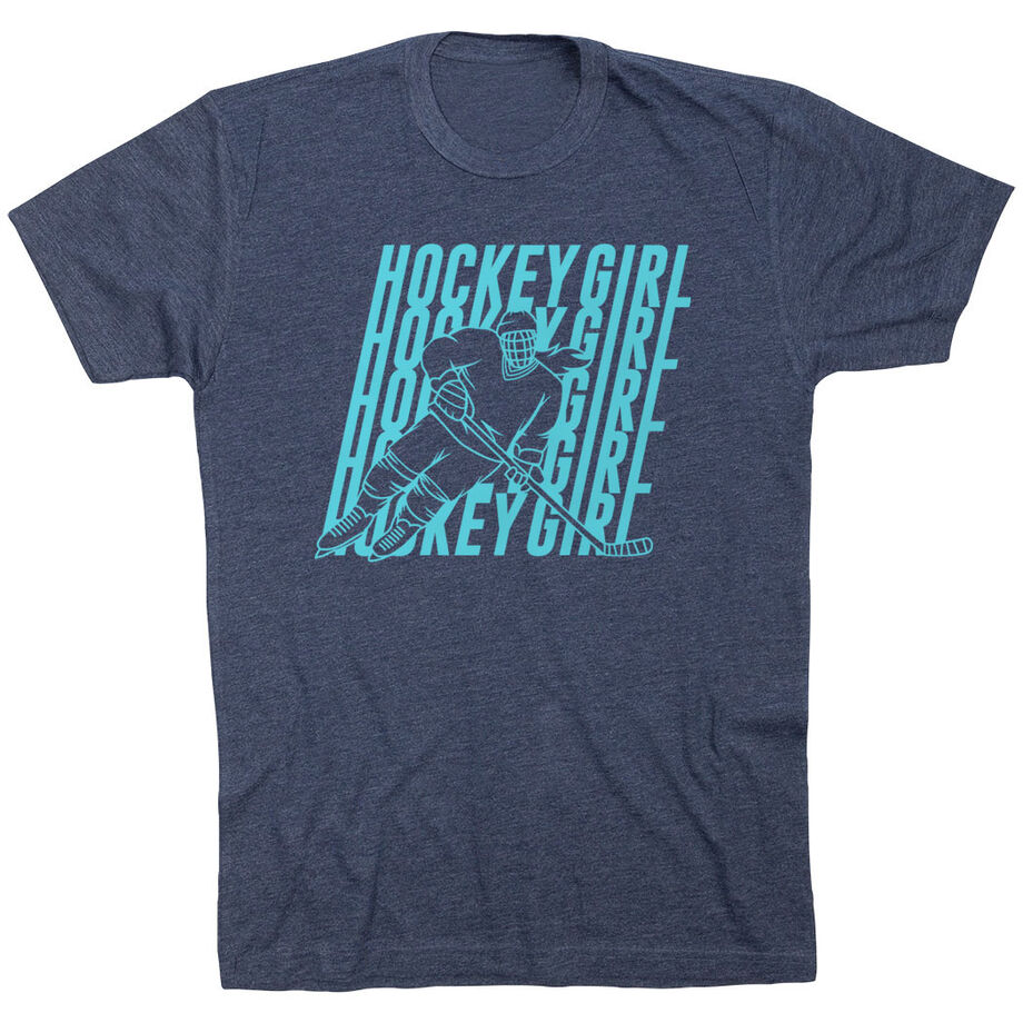 Hockey T-Shirt Short Sleeve - Hockey Girl Repeat