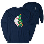 Baseball Tshirt Long Sleeve - Top O' The Order (Back Design)