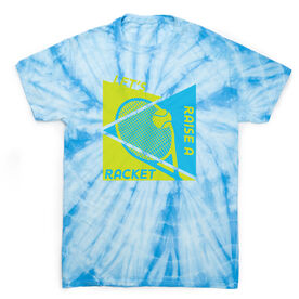 Tennis Short Sleeve T-Shirt - Let's Raise A Racket Tie Dye