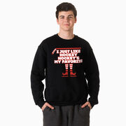 Hockey Crewneck Sweatshirt  - Hockey's My Favorite