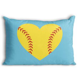 Softball Pillowcase - Heart