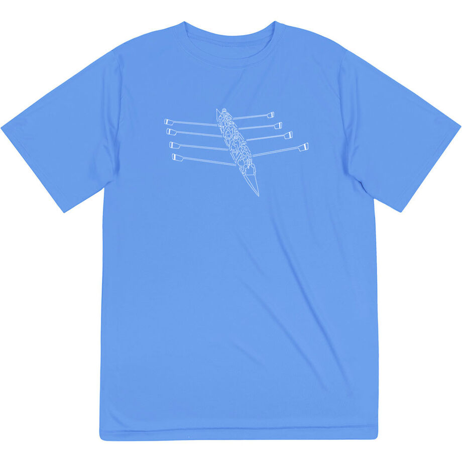 Crew Short Sleeve Performance Tee - Crew Row Team Sketch