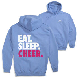 Cheerleading Hooded Sweatshirt - Eat Sleep Cheer (Back Design)