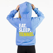 Tennis Hooded Sweatshirt - Eat. Sleep. Tennis. (Back Design)