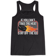 Hockey Flowy Racerback Tank Top - If You Can't Take the Heat