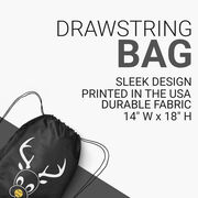 Softball Drawstring Backpack - Reindeer