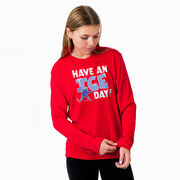 Hockey Long Sleeve Performance Tee - Have An Ice Day