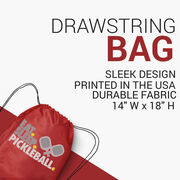 Pickleball Drawstring Backpack - Eat. Sleep. Pickleball