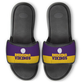 Volleyball Repwell&reg; Slide Sandals - Team Name Colorblock