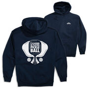 Pickleball Hooded Sweatshirt - I'd Rather Be Playing Pickleball (Back Design)