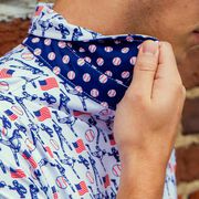 Baseball Short Sleeve Polo - Americana