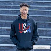 Soccer Hooded Sweatshirt - USA Patriotic