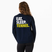 Tennis Crewneck Sweatshirt - Eat Sleep Tennis (Bold) (Back Design)
