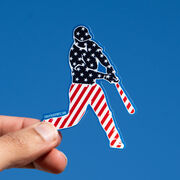 Baseball Sticker - Patriotic Player