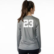 Hockey Long Sleeve Performance Tee - Hockey Mom Sticks