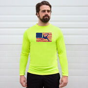 Soccer Long Sleeve Performance Tee - Guys Soccer Land That We Love