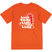 Hockey Short Sleeve Performance Tee - Lace 'Em Up And Light The Lamp