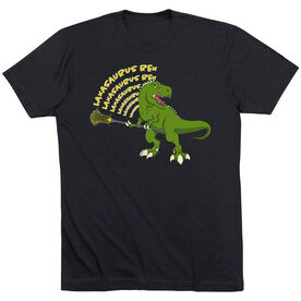 Guys Lacrosse Short Sleeve T-Shirt - Laxasaurus Rex