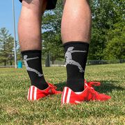 Soccer Woven Mid-Calf Socks - Soccer Player