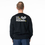 Pickleball Crewneck Sweatshirt - Eat. Sleep. Pickleball (Back Design)