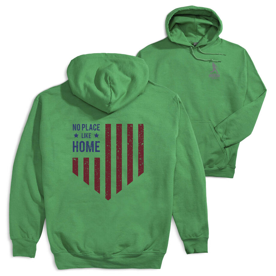 Baseball Hooded Sweatshirt - No Place Like Home (Back Design)