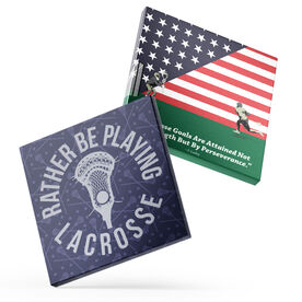 Guys Lacrosse Canvas Wall Art - Patriotic Lacrosse - 2 Piece Set