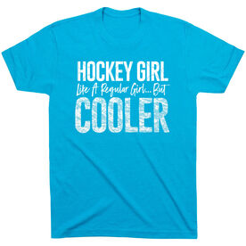 Hockey T-Shirt Short Sleeve - Hockey Girls Are Cooler