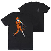 Baseball Short Sleeve T-Shirt - Home Run Zombie (Back Design)