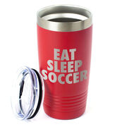 Soccer 20 oz. Double Insulated Tumbler - Eat Sleep Soccer
