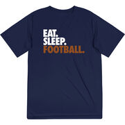 Football Short Sleeve Performance Tee - Eat. Sleep. Football.