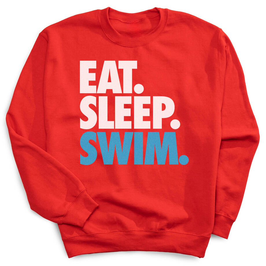 Swimming Crewneck Sweatshirt - Eat Sleep Swim