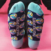 Volleyball Ankle Socks - Colorful Volleyballs