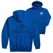 Girls Lacrosse Hooded Sweatshirt - Just Chillax'n (Back Design) 