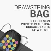 Softball Drawstring Backpack - Softball Makes Me Happy