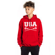 Guys Lacrosse Hooded Sweatshirt - USA
