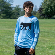 Soccer Long Sleeve Performance Tee - Spot The Soccer Dog