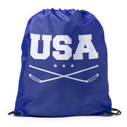 Hockey Drawstring Backpack - USA Hockey