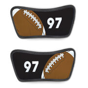 Football Repwell&reg; Sandal Straps - Ball and Number Reflected