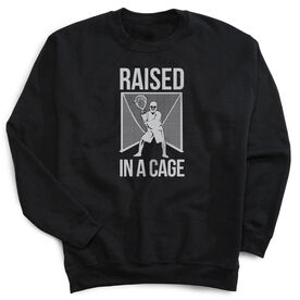 Guys Lacrosse Crewneck Sweatshirt - Raised In A Cage