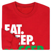 Soccer Crewneck Sweatshirt - Eat Sleep Soccer (Bold Text)