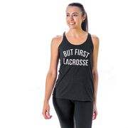 Girls Lacrosse Women's Everyday Tank Top - But First Lacrosse