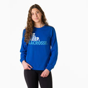 Lacrosse Tshirt Long Sleeve - Eat. Sleep. Lacrosse