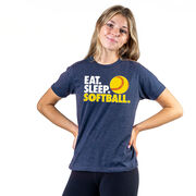Softball T-Shirt Short Sleeve Eat. Sleep. Softball.