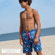 Baseball Swim Trunks - All American