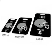 Football Bag/Luggage Tag - Personalized Team Helmet