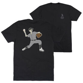 Baseball Short Sleeve T-Shirt - Baseball Bones (Back Design)