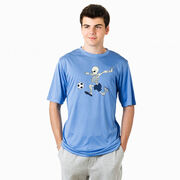 Soccer Short Sleeve Performance Tee - Skeleton Striker