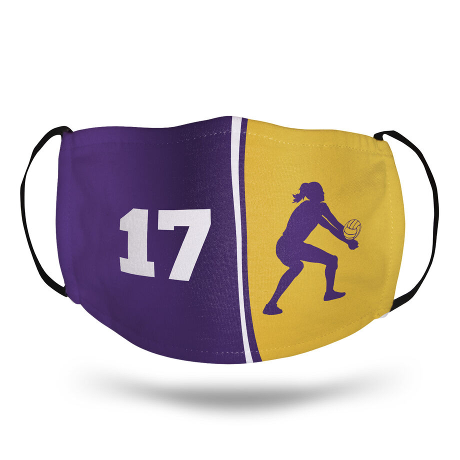 Volleyball Face Mask - Personalized Player Number
