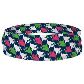 Girls Lacrosse Multifunctional Headwear - Ghosts with Lacrosse Sticks RokBAND